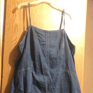 Jean spagettie strap dress